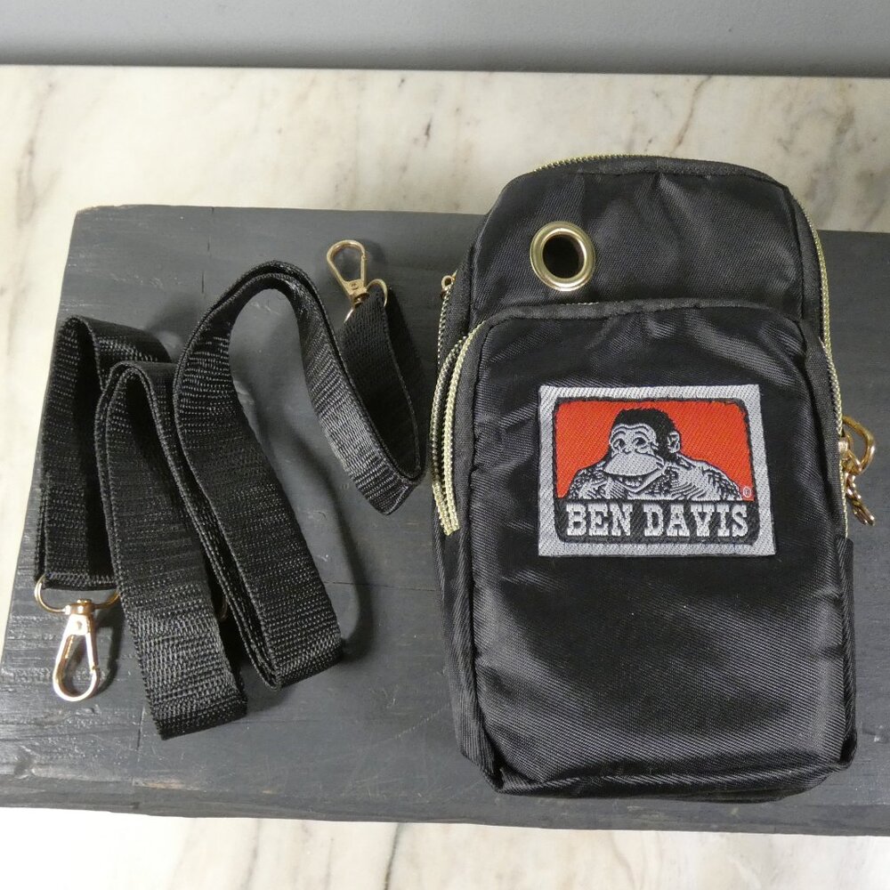Ben Davis Waist, Shoulder Compartments Cross Body Bag Black
